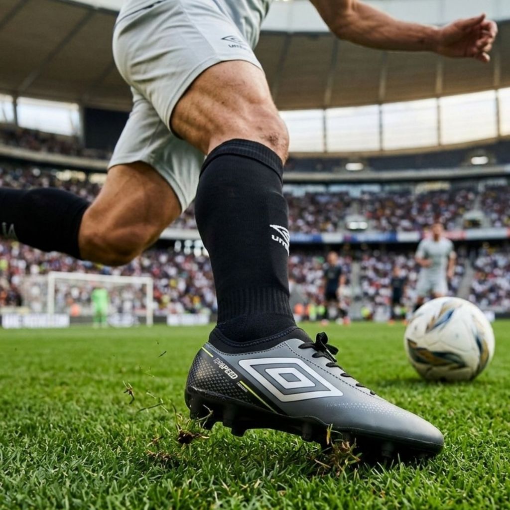 Chuteira Campo Umbro Top Speed League Trava Alta Confortável Jogo Original
 em Oferta na Shopee