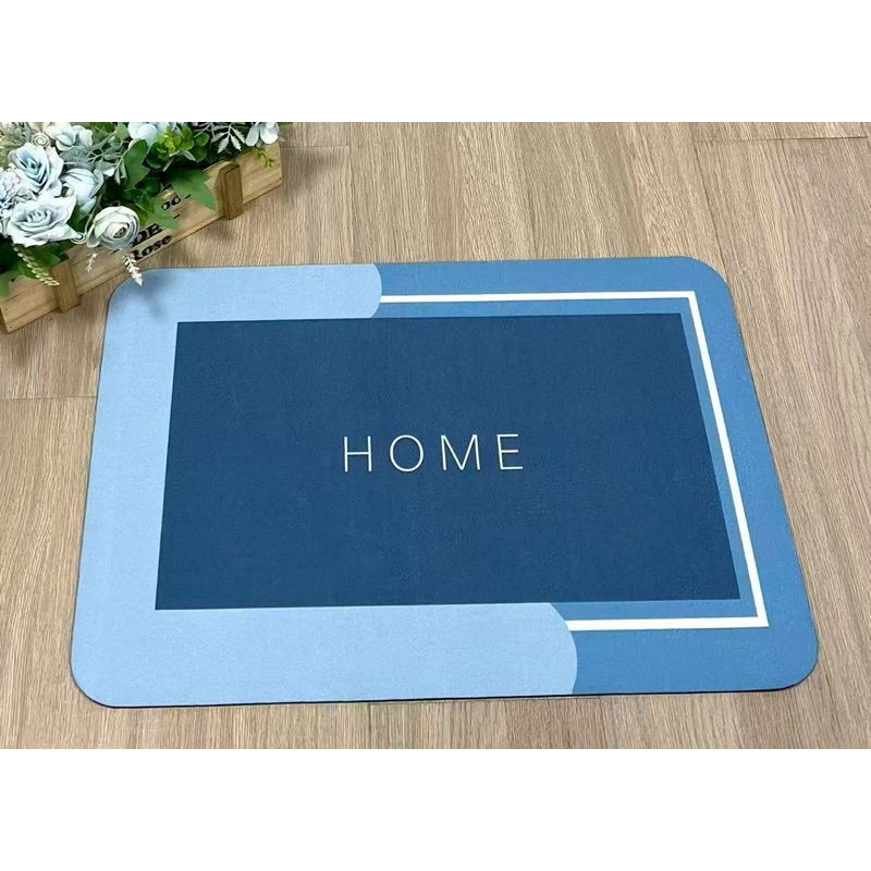 kit2 Terra diatomácea Tapete De Banheiro Quadrado Absorve Água Antiderrapante Secagem Rápida 38x58cm em Oferta na Shopee