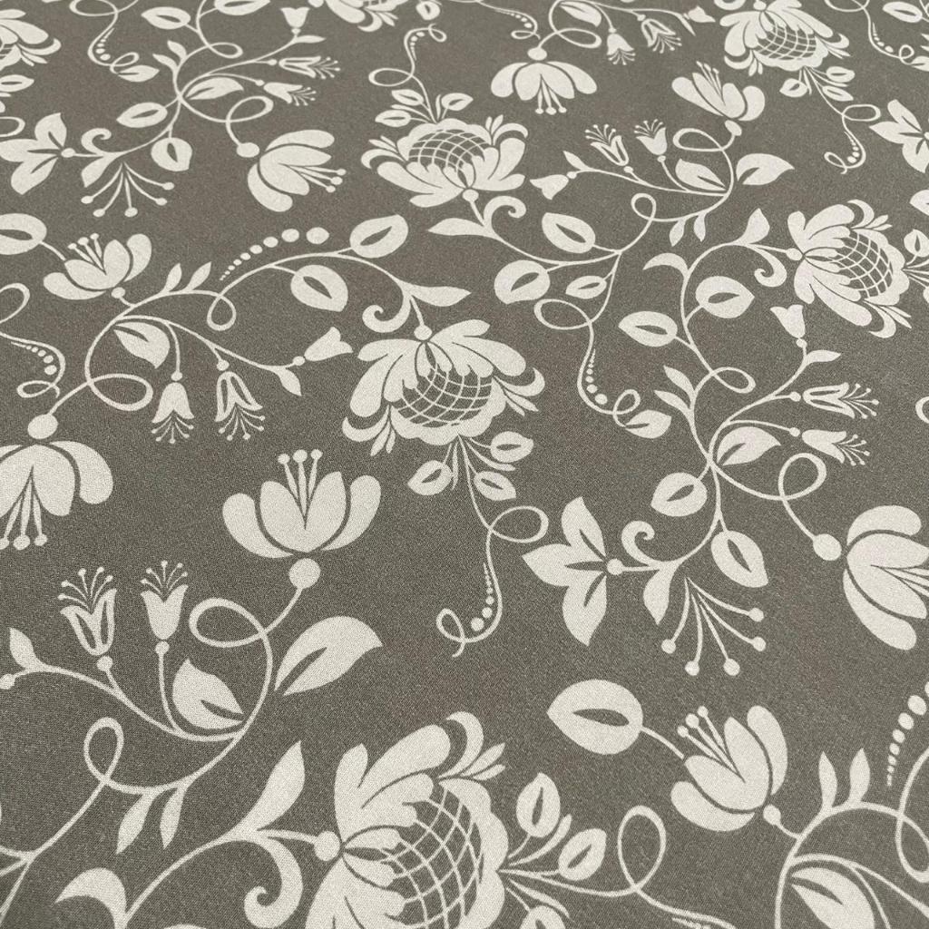 Tecido Viscose Estampa Arabesco Bege 1,40m – Perfeito para Vestidos e Blusas