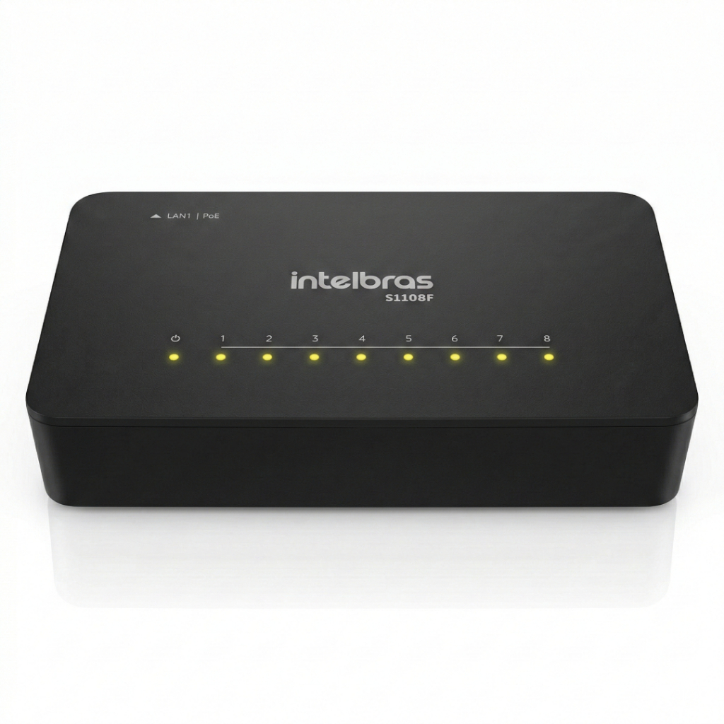 Switch Não Gerenciável 8 Portas Fast S1108f Intelbras