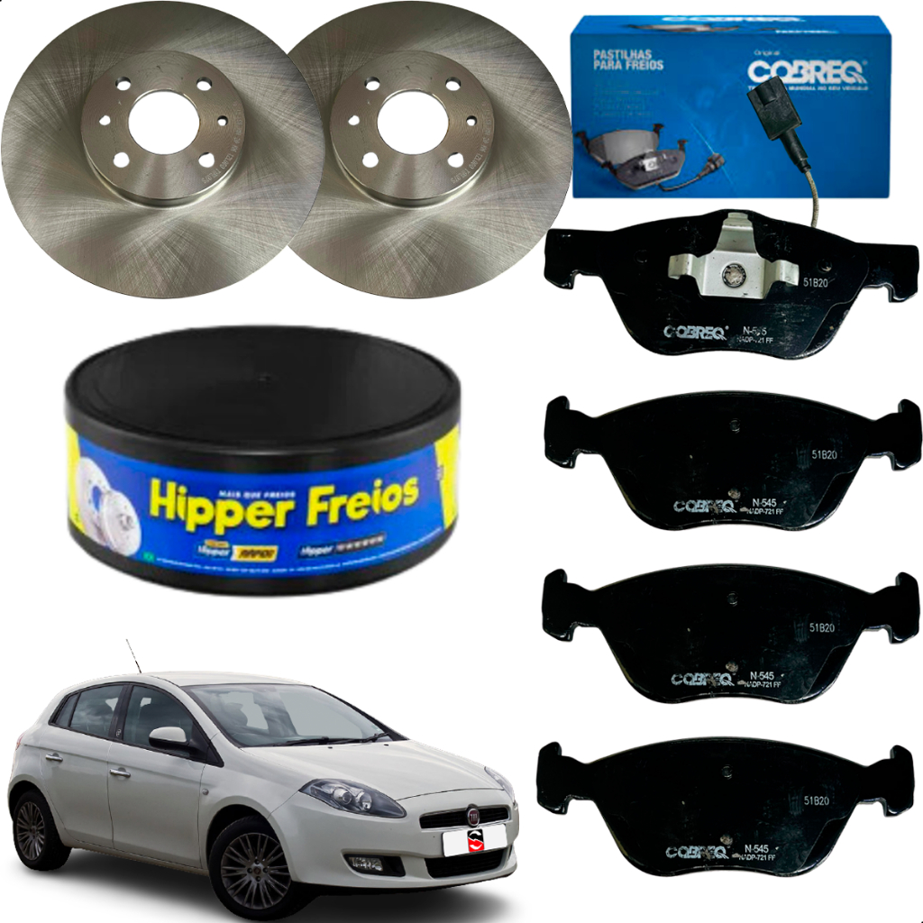 Discos E Pastilhas Fiat Bravo 2011 2012 2013 2014 2015 2016
