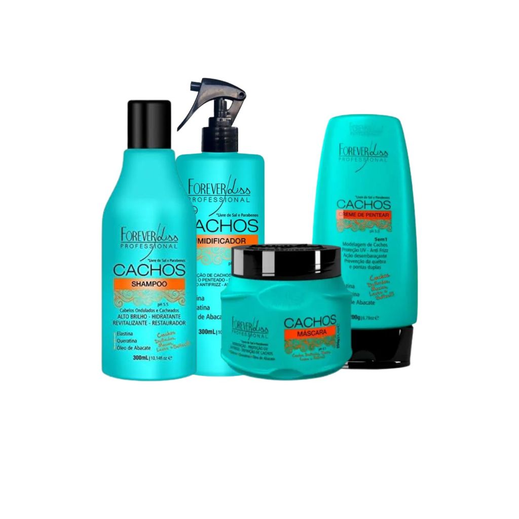 Forever Liss Cachos Kit Formador e Manutenção dos Cachos em Oferta na Shopee
