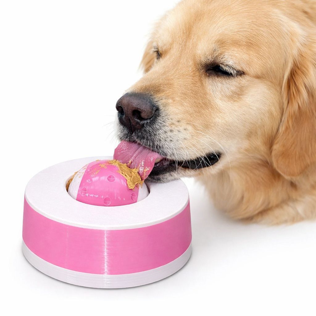 Brinquedo interativo Anti ansiedade para cães e gatos|Lambedor giratório|Enriquecimento ambiental pet