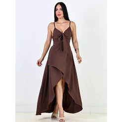 VESTIDO FEMININO LONGO ELEGANTE VERÃO