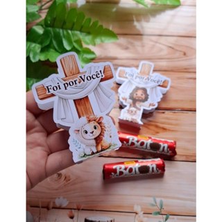 card Porta Bis ou Baton de Páscoa - Jesus - Religioso - Kits com 20un/30un/50un em Oferta na Shopee
