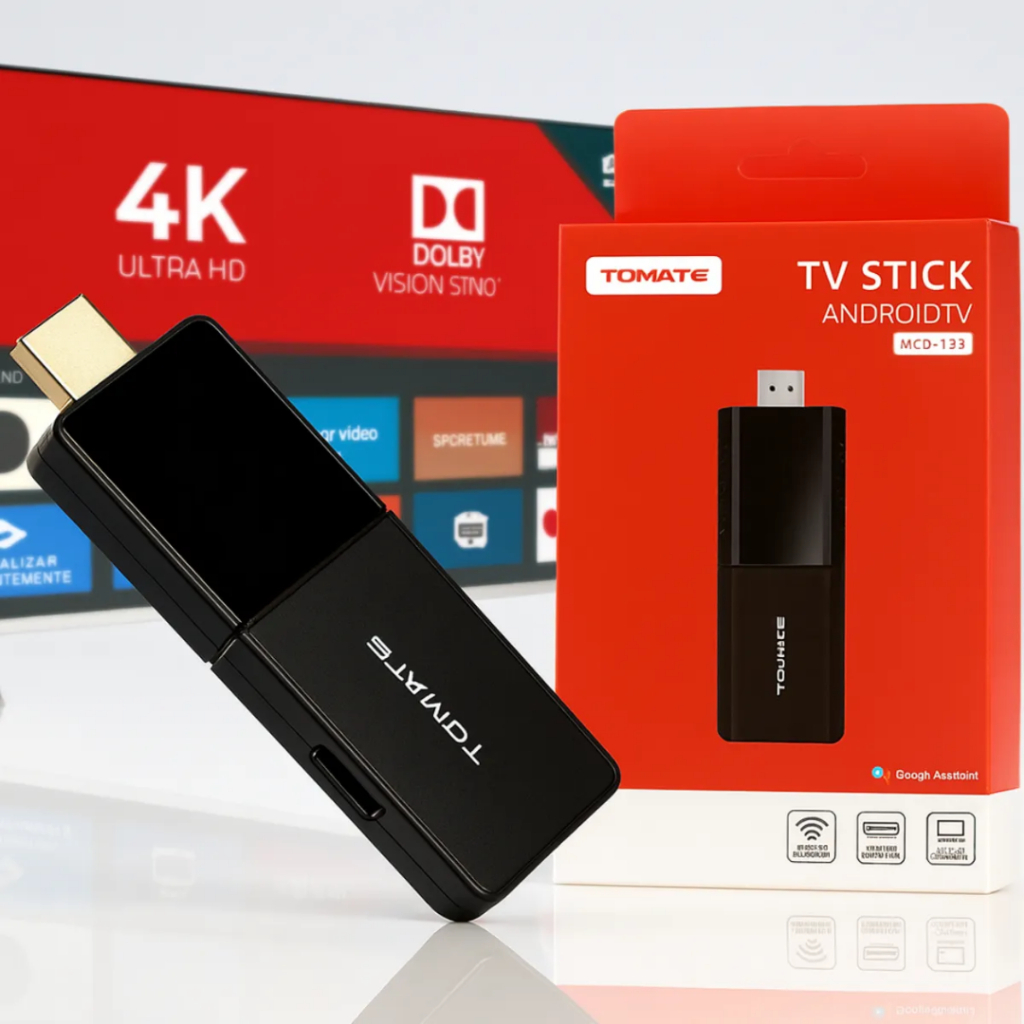 TV Stick 4K Android Smart TV Box Chromecast WiFi 16GB Google Assistente HDMI Streaming