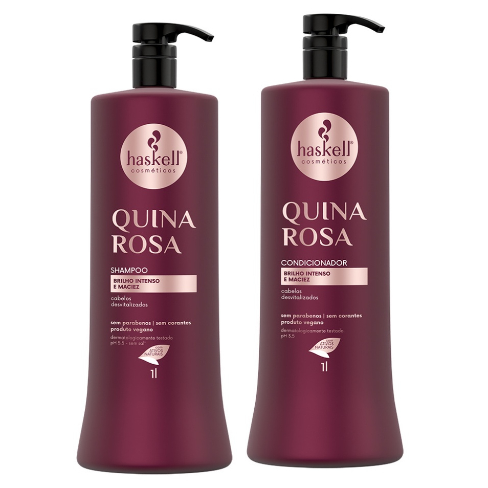 Haskell Kit Shampoo e Condicionador Quina Rosa