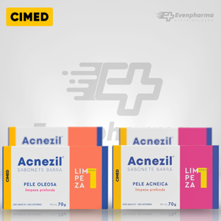 Sabonete para Pele Oleosa Acne Barra Limpeza Profunda Acnezil Cimed em Oferta na Shopee
