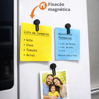 Porta Recado Fotos Magnético Clips - Imã de Geladeira para Anotações em Oferta na Shopee