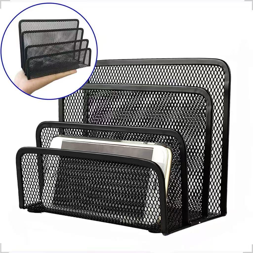 Suporte Aramado para Papéis e Documentos – Organizador de Mesa em Aço