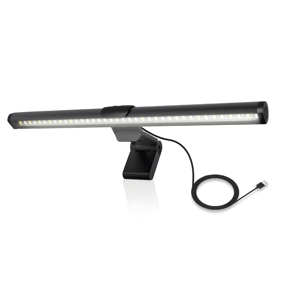 Luminária de Mesa Suspensa para Monitor LED Toque Inteligente e Ajuste de Brilho