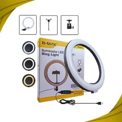 Ring Light 8 Polegadas 20cm Bmax Com Tripe De Mesa E Suporte 127/220v Preto Branco-frio-neutro-quente