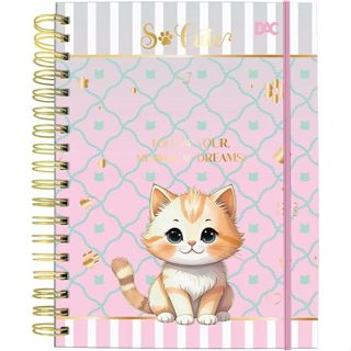 Caderno Smart Colegial So Cute Cat DAC – 80 Folhas Reposicionáveis em Oferta na Shopee