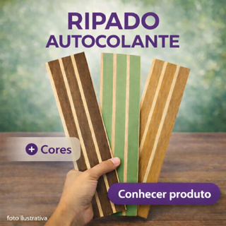 Kit  Ripado MDF Adesivo Decorativo Autocolante Painel Ripado Parede 3D Premium Sala Quarto em Oferta na Shopee