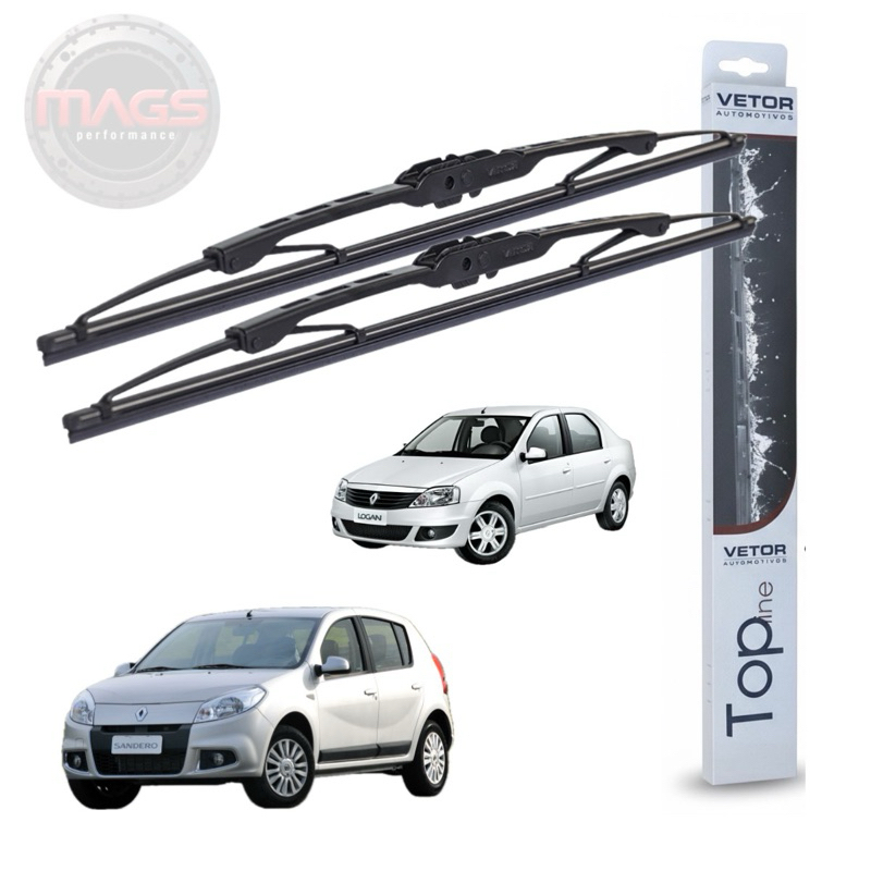 Par Palhetas Dianteiras Premium Logan / Sandero (até 2013) ORIGINAL Vetor