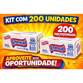 Paçoquinha Paçoca Rolha Amendupã Caixa - 200 100 50 unidades - Amendoim em Oferta na Shopee