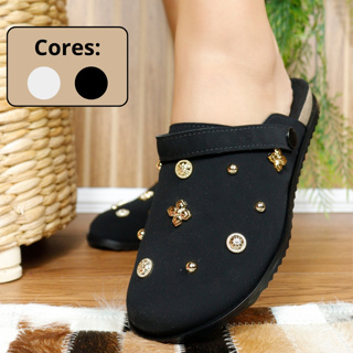 Clog Moleca Feminino Sapato Mule Canoa Conforto 5743.211 em Oferta na Shopee