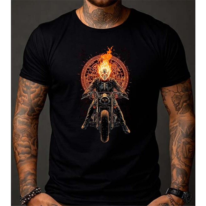 Camiseta Camisa Blusa Filme Motoqueiro Fantasma Lançamento Premium 100% Algodão Maculino e Feminino