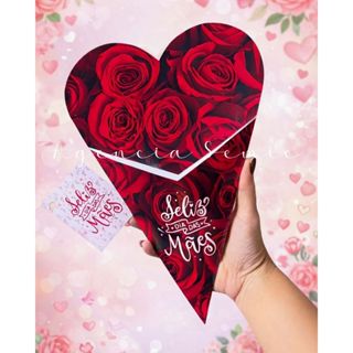 3/5/10 Caixa Buquê Personalizada + TAG - P/ 5 Bombons - Dia das Mães - Florais em Oferta na Shopee