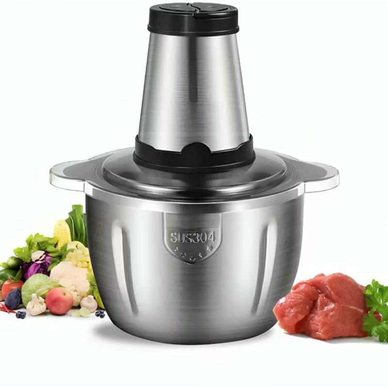 Moedor de Carne Elétrico Potente – Processador e Triturador de Alimentos, Ideal para Carne, Frango, Linguiça e Temperos