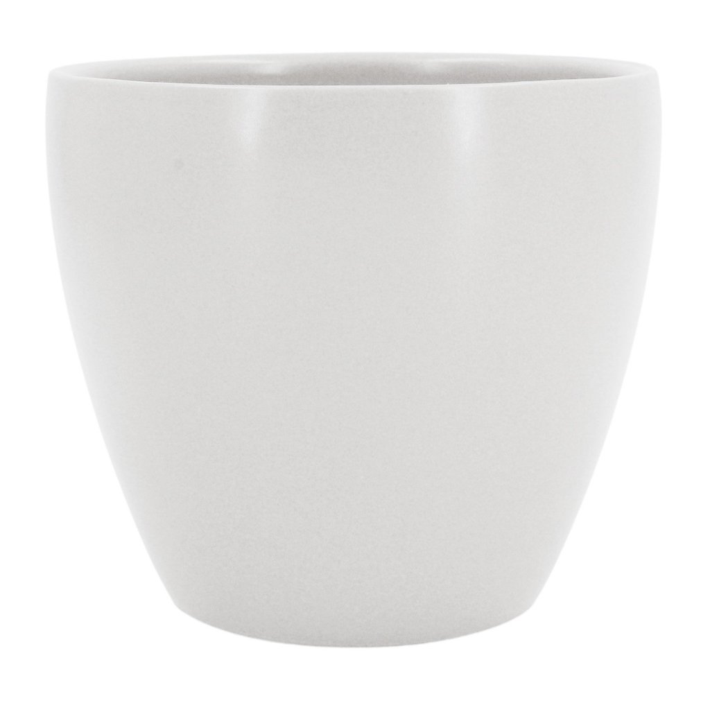 Vaso Cachepot Cerâmica Holandês - Genoa Branco Fosco
