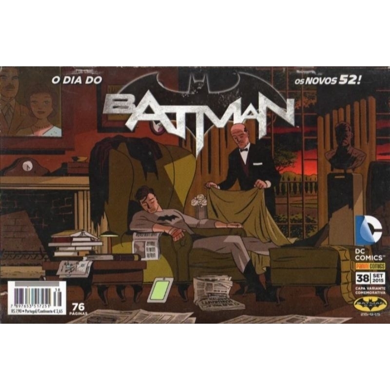 Batman - 2ª Série/Panini Nº 38 Os Novos 52! - Capa Variante Comemorativa (Batman Day)