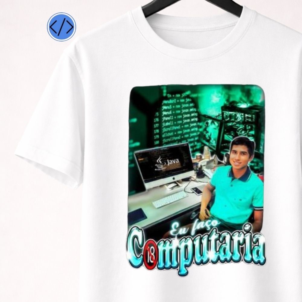 Camiseta COMPUTARIA Programador de Software Blusa de Homem de Informática 32