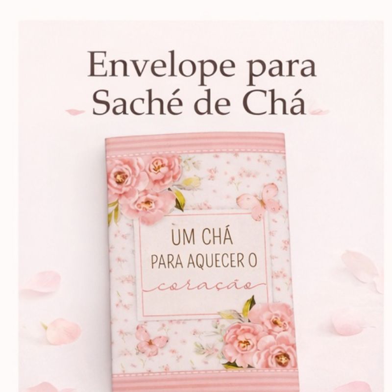 50 envelopes sachê de chá,  lembrancinha mulheres, mimo mulheres, chá de mulheres, chá de cozinha, igrejas, dia das mães