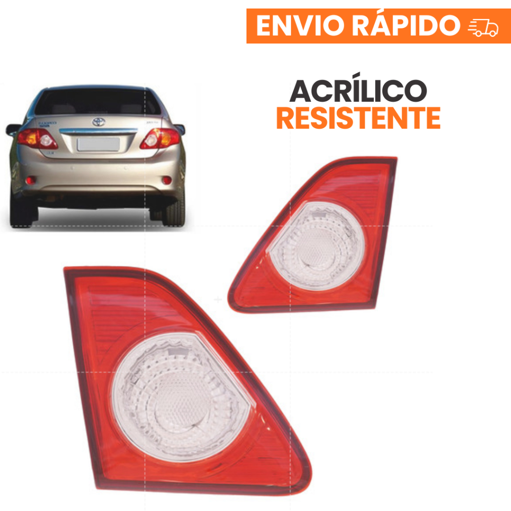 Lanterna Traseira Corolla 2009 2010 2011 Tampa Re Rosa Toyota