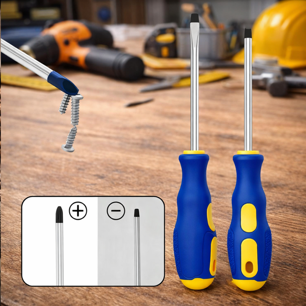 Kit De Jogo De Chave De Fenda E Philips 6 Peças Profissional Imantada Cabo Emborrachado — imagem 2 de 2