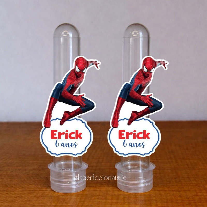 Aplique para Tubete Homem Aranha Kit 20/30/40/50 un Lembrancinha homem aranha Aplique Spiderman