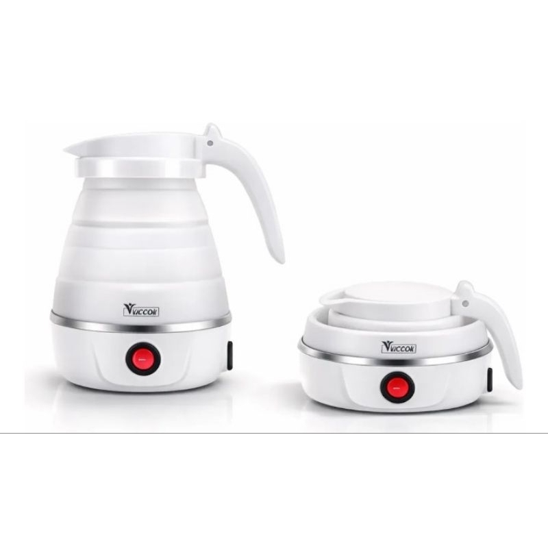 Chaleira Elétrica Dobrável 600ml com Desligamento Automático para Segurança
