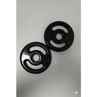 Kit 2 Anilhas 1kg Pretas Emborrachadas boa Pegada em Oferta na Shopee