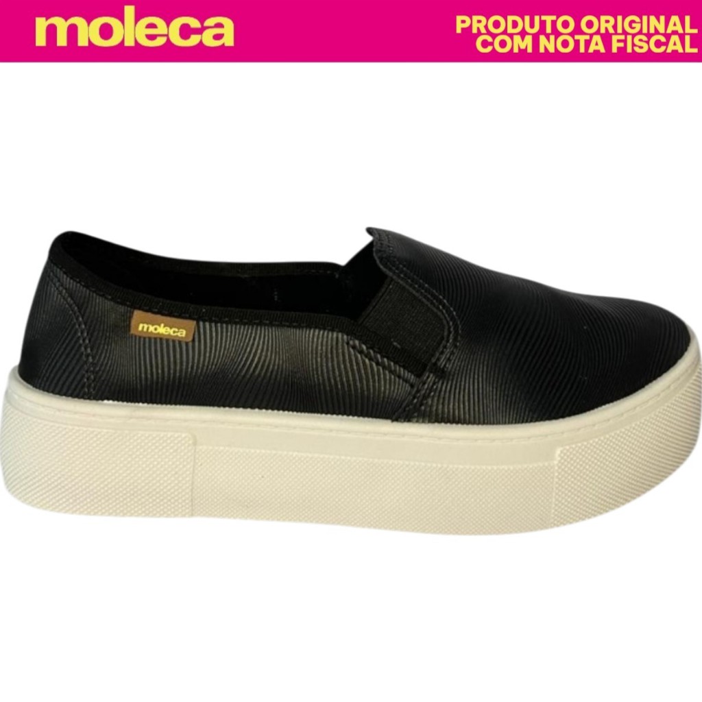 Tenis Moleca Slip On Flatform Feminino