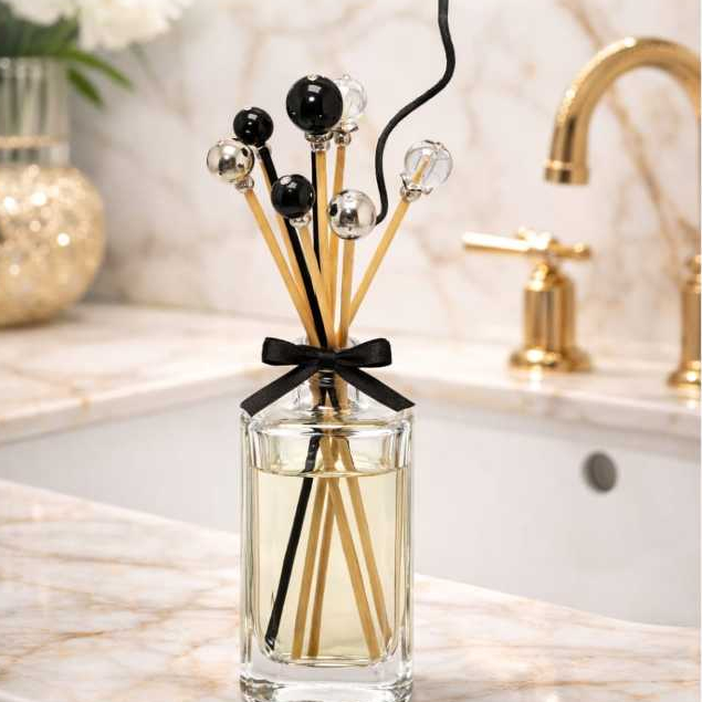 KIT COM 10 VARETAS PARA AROMATIZADOR PRETO