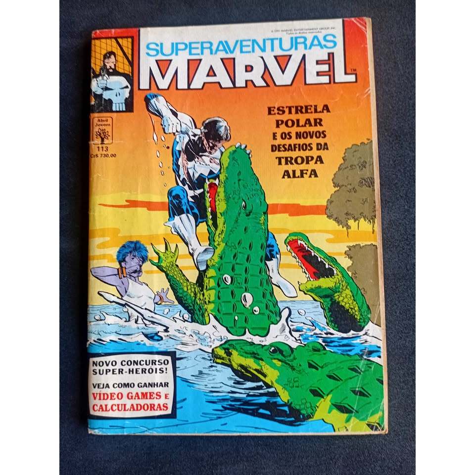 HQ Superaventuras Marvel 113 Editora Abril Justiceiro