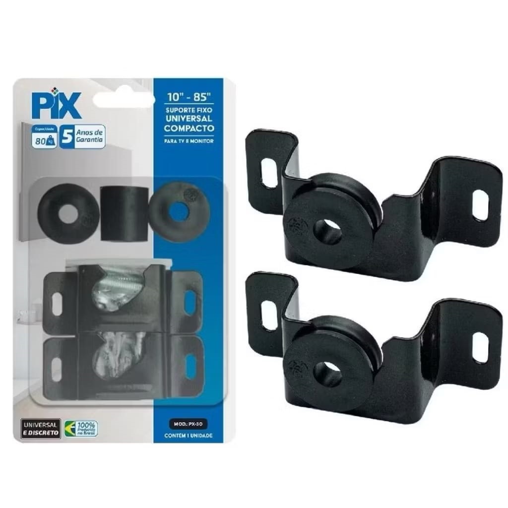 Suporte Universal Fixo Para Smart TV LED LCD 4K Parede Painel 10 24 32 43 50 55 60 75 100 Polegadas Até 80kg