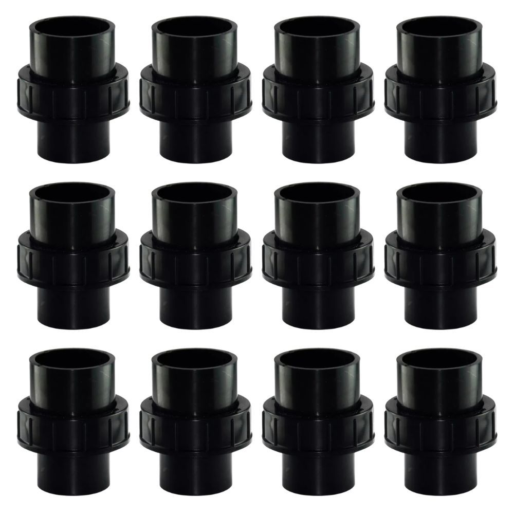 12 Un Luva De Uniao Piscina 50mm Filtro Motobomba Atacado Piscineiro Compatível Dancor