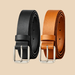 Kit 2 Cinto Feminino da Moda Blogueira 2026 Grosso Fivela Prata