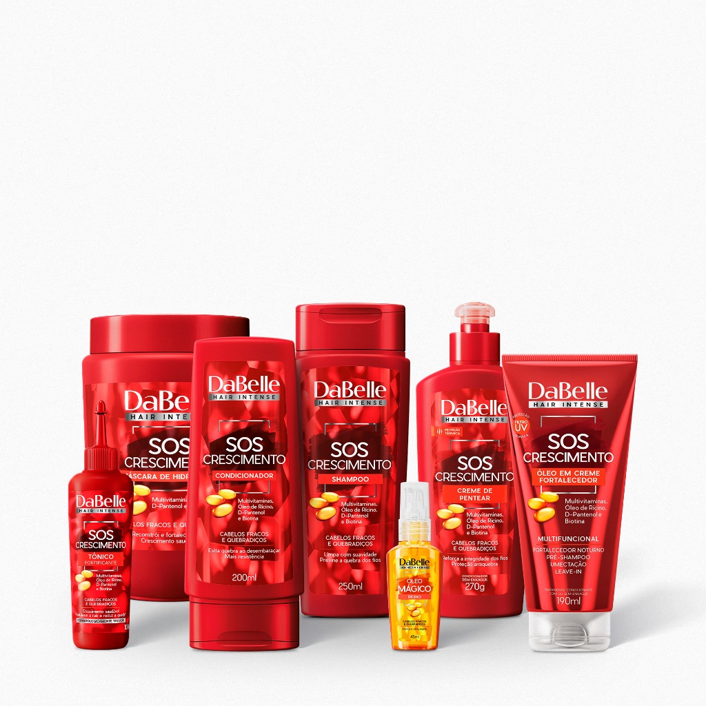 Kit SOS Crescimento Dabelle Hair - 7 Produtos