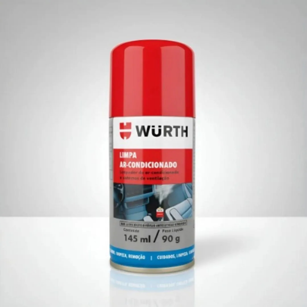 Limpa E Higieniza Ar Condicionado Automotivo Wurth 145ml 90g Carro Novo