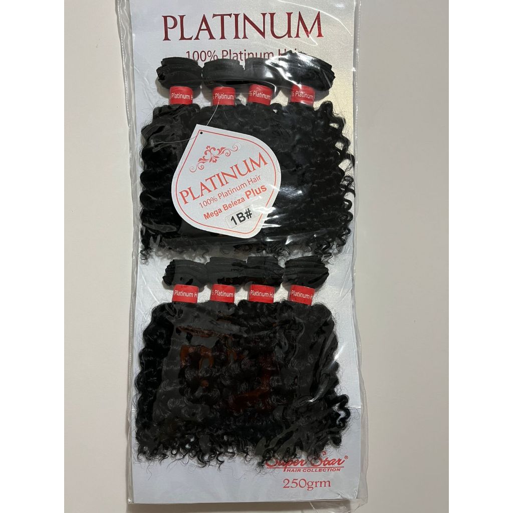 SUPER STAR 100% PLATINUM HAIR ORGÂNICO MEGA BELEZA 1B 250G