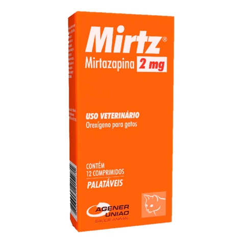 Mirtz 2mg Estimulante de apetite c/12 comprimidos- Agener