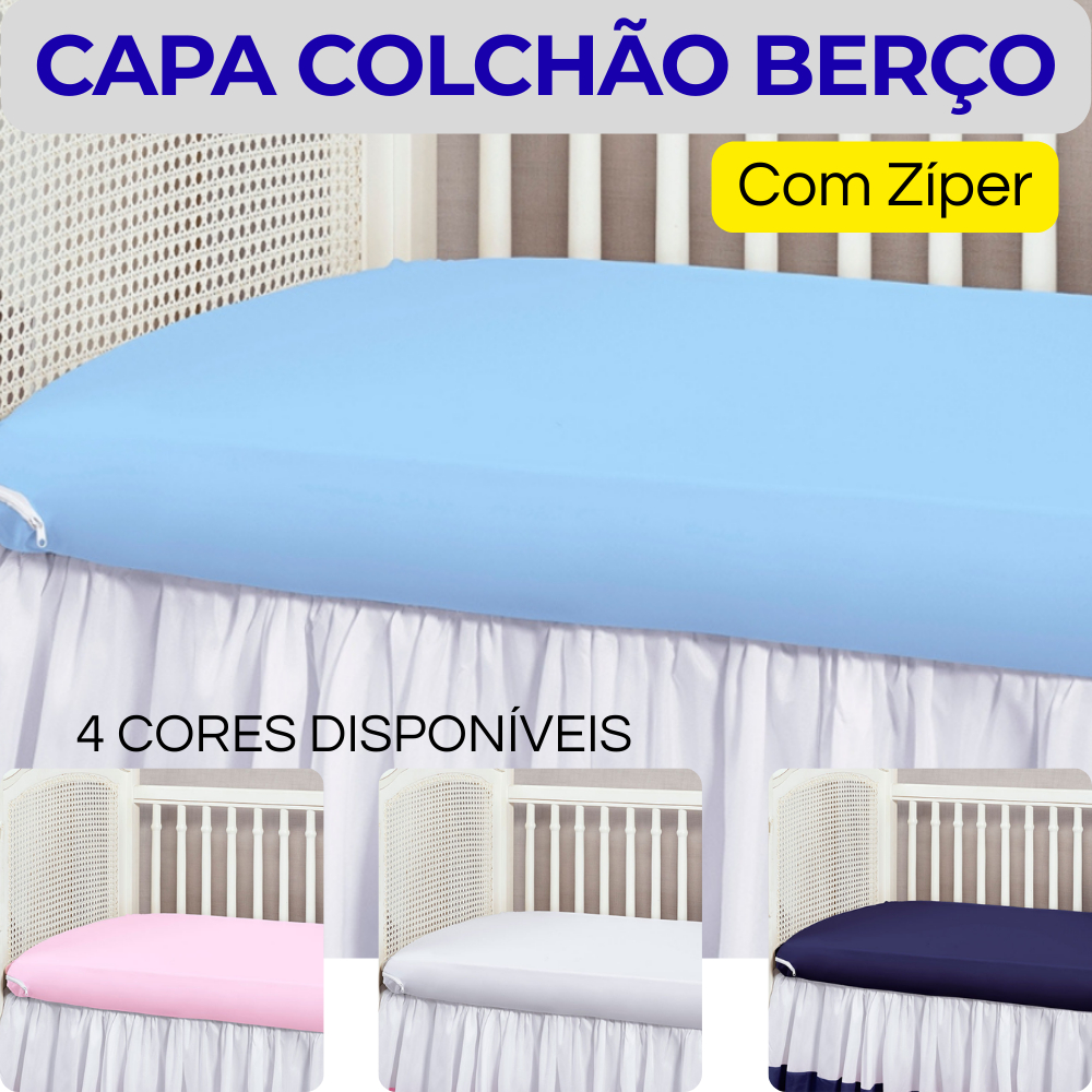 Capa para colchão protetor de colchão berço