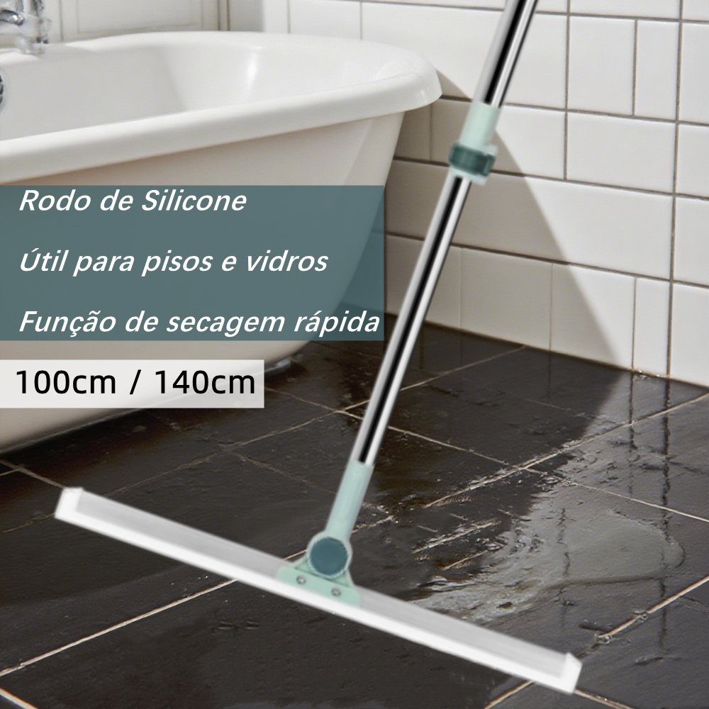 Rodo de Silicone Para Limpeza Banheiro Vassoura Mágica Rodo Tira Pelo Limpa Vidro Seca Bem Silicone Vassoura Piso Vidros em Oferta na Shopee