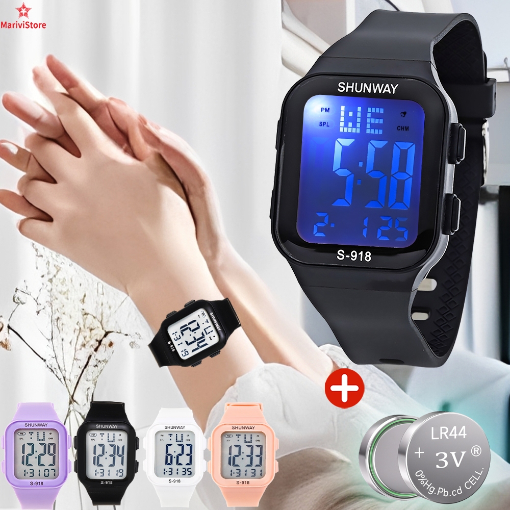 Relógio Feminino Esportivo Digital Led 50m À Prova D'Água Cronômetro Alarme em Oferta na Shopee