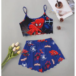Baby Doll Nuvem Homem Aranha Spider Man Verão