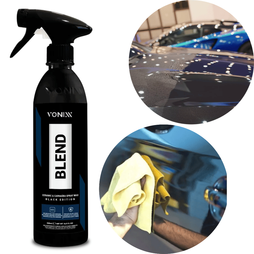 Blend Spray Wax Black Vonixx 500ml Cera Spray Carros Pretos.