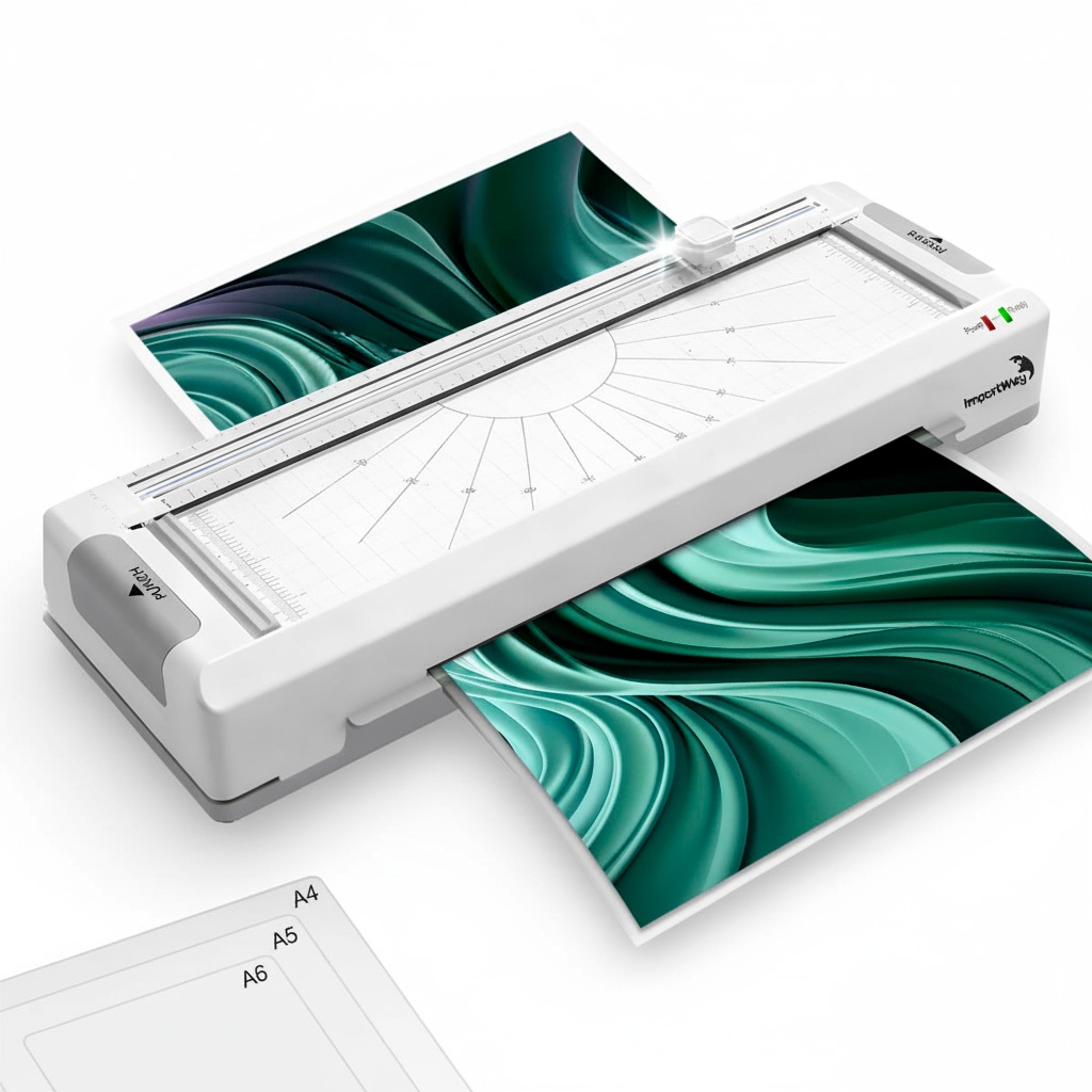 Plastificadora A4 E Laminadora 2 Em 1 Com Refiladora De Papel Integrada 270W Profissional