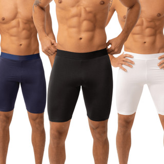 Kit 3 Bermuda Térmica Masculina Segunda Pele Compressão Proteção Uv 50+ Anti Assaduras Esportes